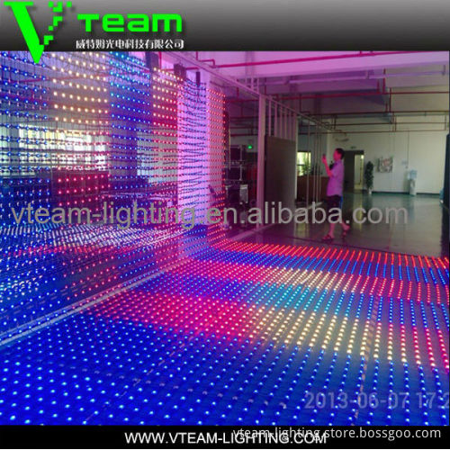 IP66 Ultra Thin Flexible LED Curtain Display Screen P40 for outdoor(CE,RoHS Approved)